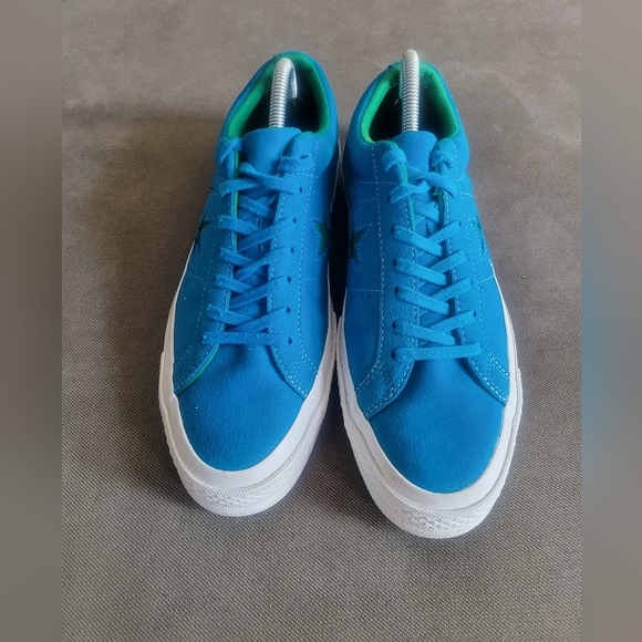 Converse One Star Suede OX Hawaiian Ocean Blue Green Shoes 159813C Mens Size 8 - Picture 4 of 9